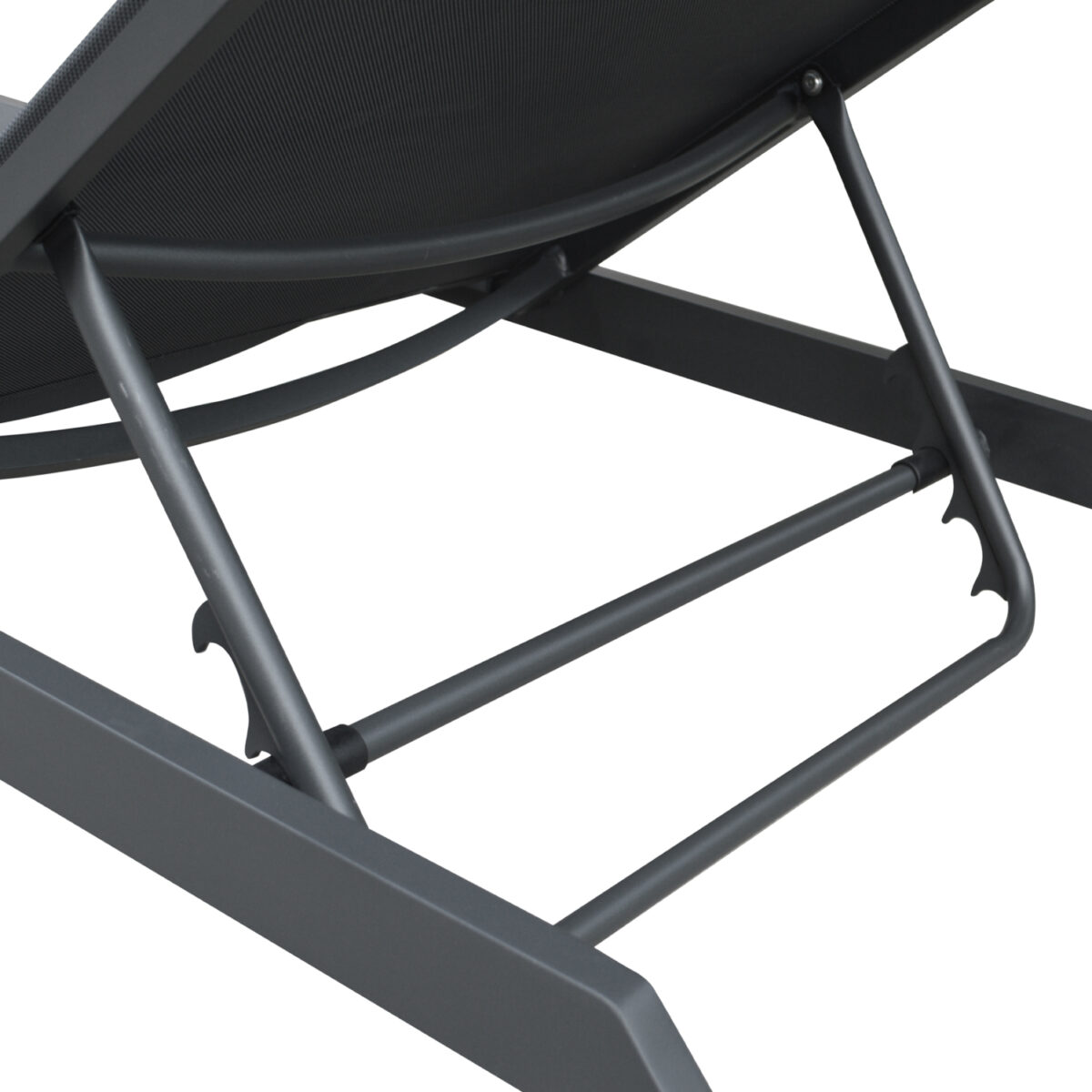 ΞΑΠΛΩΣΤΡΑ ΑΛΟΥΜΙΝΙΟΥ MARIMAR HM6562.01 ΣΚΕΛΕΤΟΣ & TEXTILENE ΓΚΡΙ 218x67x31Υεκ - Image 6