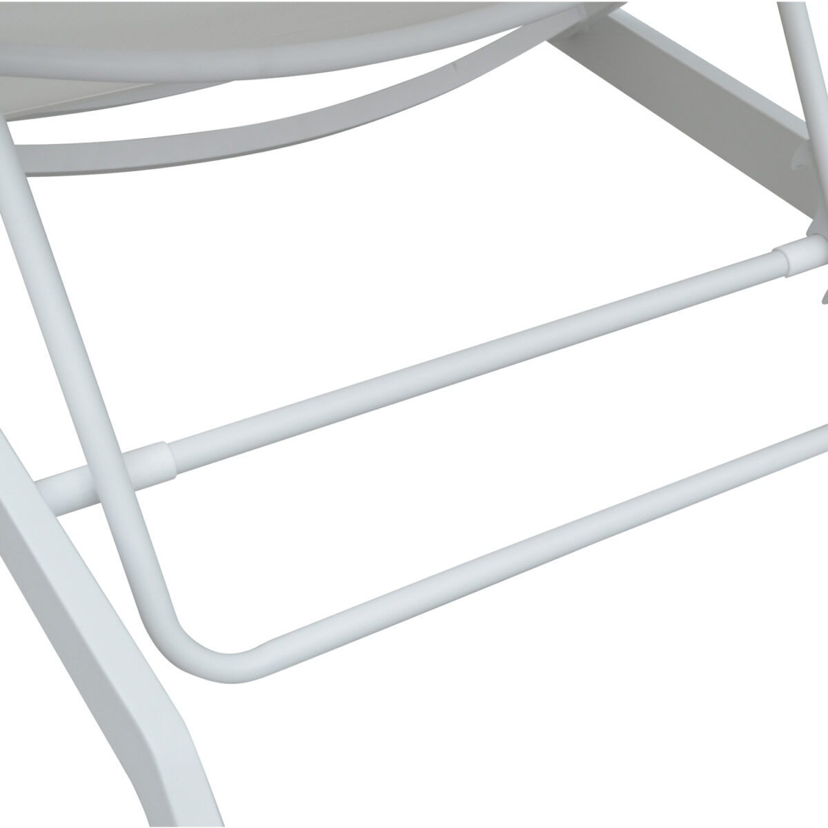 ΞΑΠΛΩΣΤΡΑ ΑΛΟΥΜΙΝΙΟΥ MARIMAR HM6562.02 ΣΚΕΛΕΤΟΣ & TEXTILENE ΛΕΥΚΟ 218x67x31Υεκ - Image 6