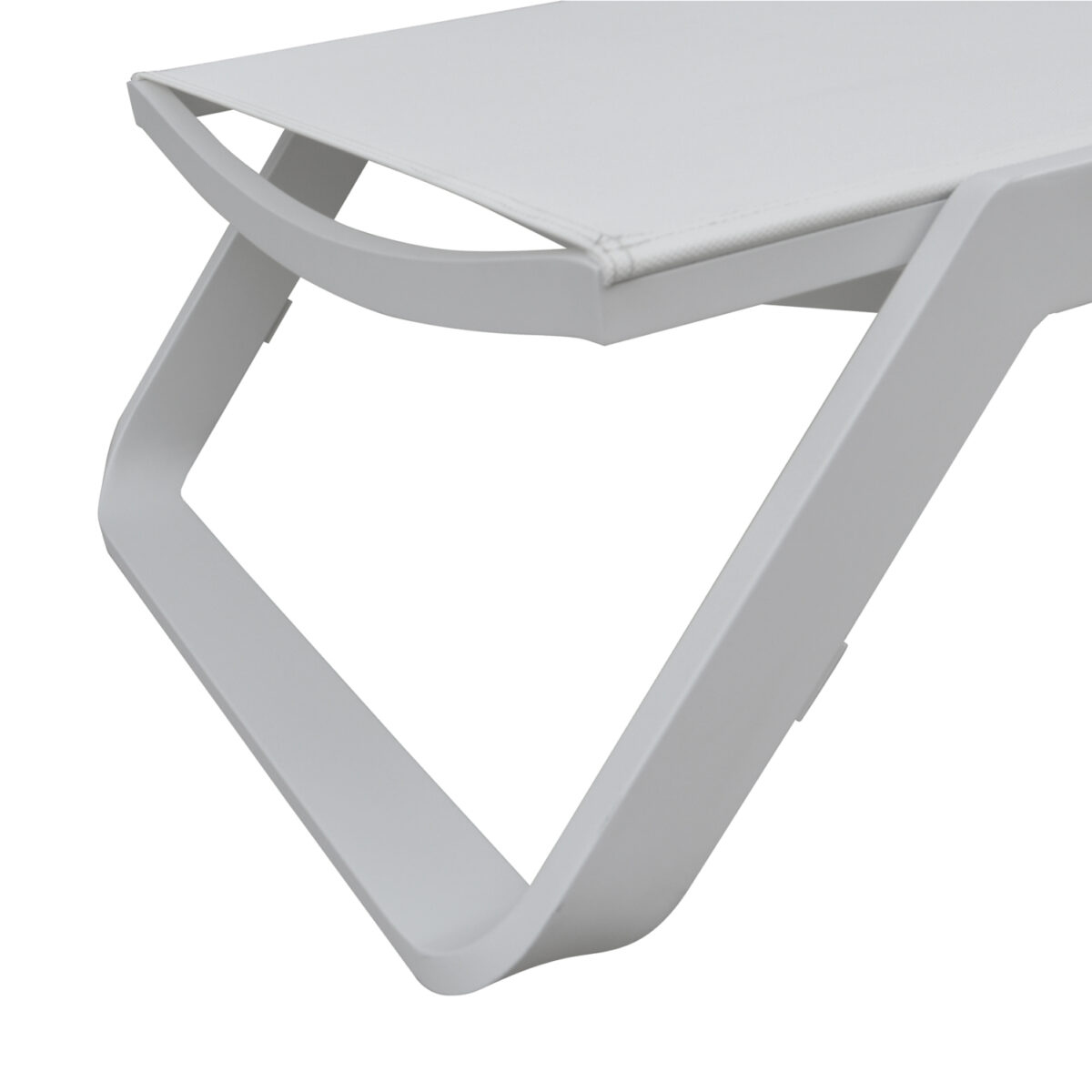 ΞΑΠΛΩΣΤΡΑ ΑΛΟΥΜΙΝΙΟΥ MARIMAR HM6562.02 ΣΚΕΛΕΤΟΣ & TEXTILENE ΛΕΥΚΟ 218x67x31Υεκ - Image 7