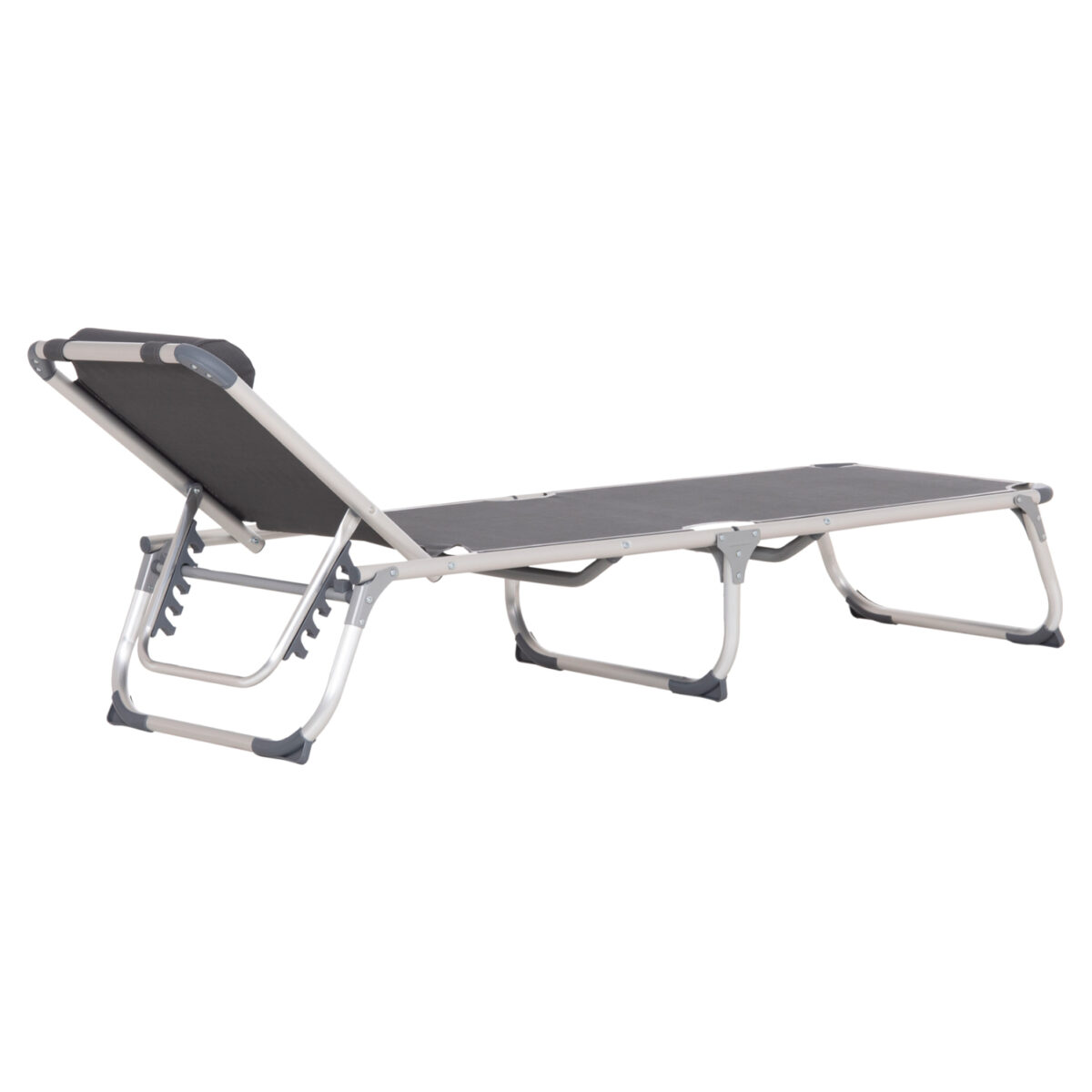 ΞΑΠΛΩΣΤΡΑ ΠΑΡΑΛΙΑΣ ΑΛΟΥΜΙΝΙΟΥ ΒΑΡ.ΤΥΠΟΥ ALMIRA HM5054.10 ΓΚΡΙ TEXTILENE 187x59x78Υεκ - Image 5