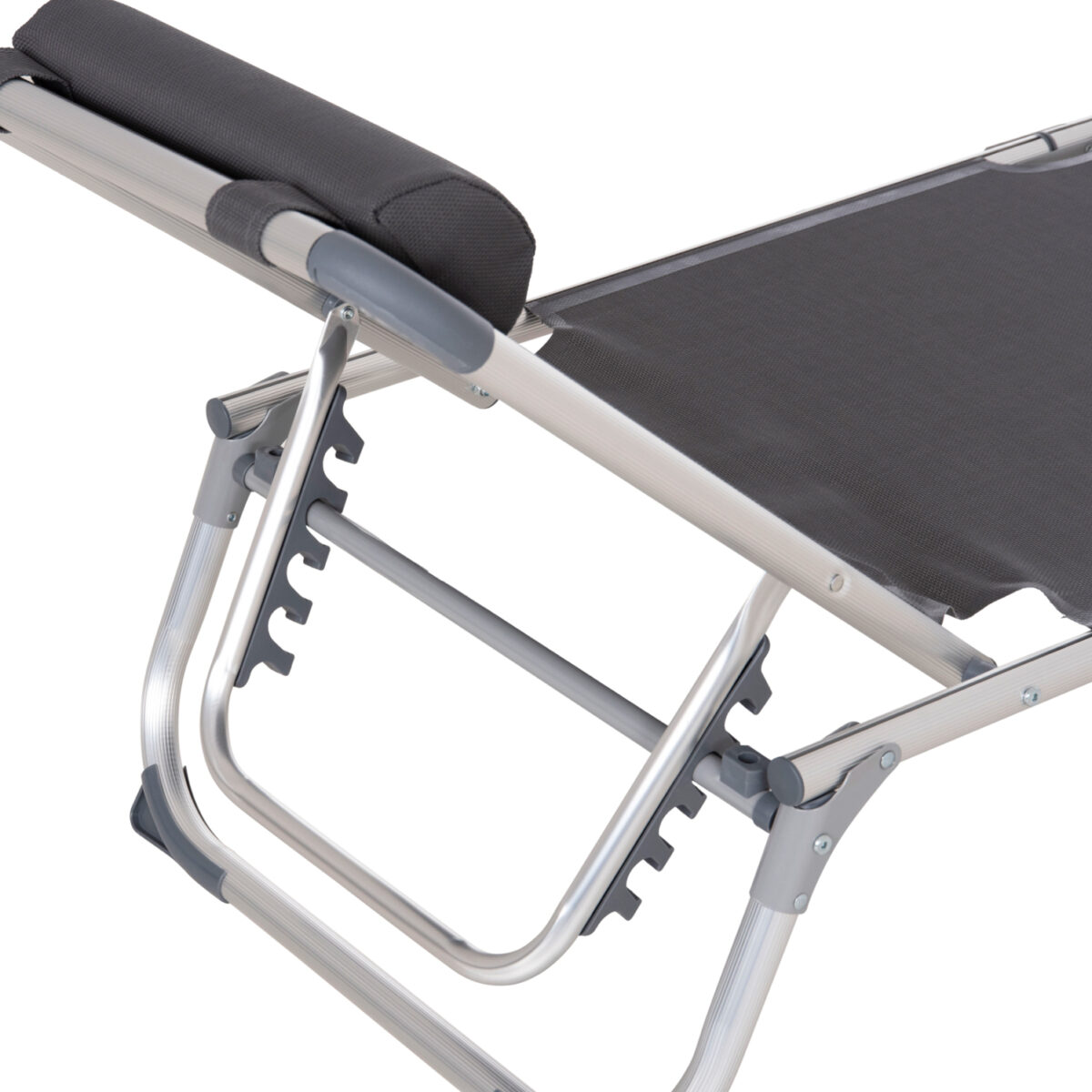 ΞΑΠΛΩΣΤΡΑ ΠΑΡΑΛΙΑΣ ΑΛΟΥΜΙΝΙΟΥ ΒΑΡ.ΤΥΠΟΥ ALMIRA HM5054.10 ΓΚΡΙ TEXTILENE 187x59x78Υεκ - Image 10