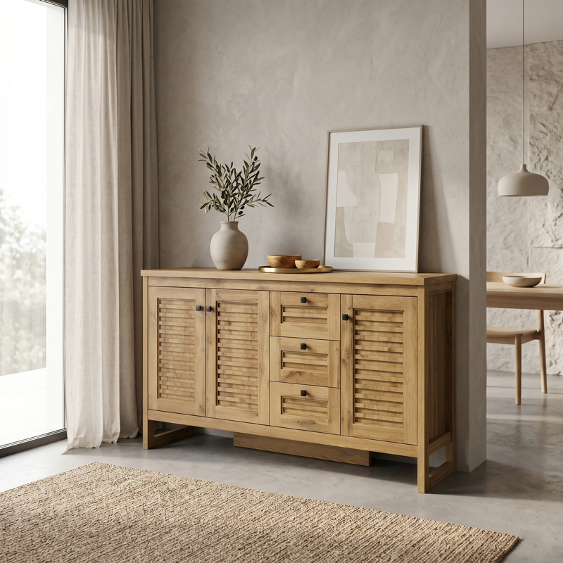 Μπουφές Beles  sonoma 160x40x93.5εκ