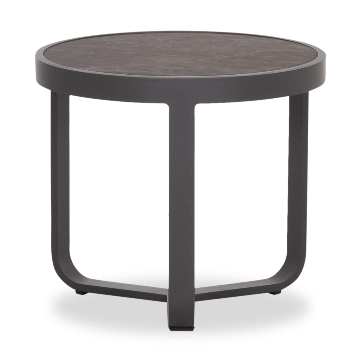 ΤΡΑΠΕΖΑΚΙ ΑΛΟΥΜΙΝΙΟΥ DEVIOUS SM6440.01 ΑΝΘΡΑΚΙ--ΓΚΡΙ SINTERED STONE TOP Φ45x41Υεκ. - Image 3