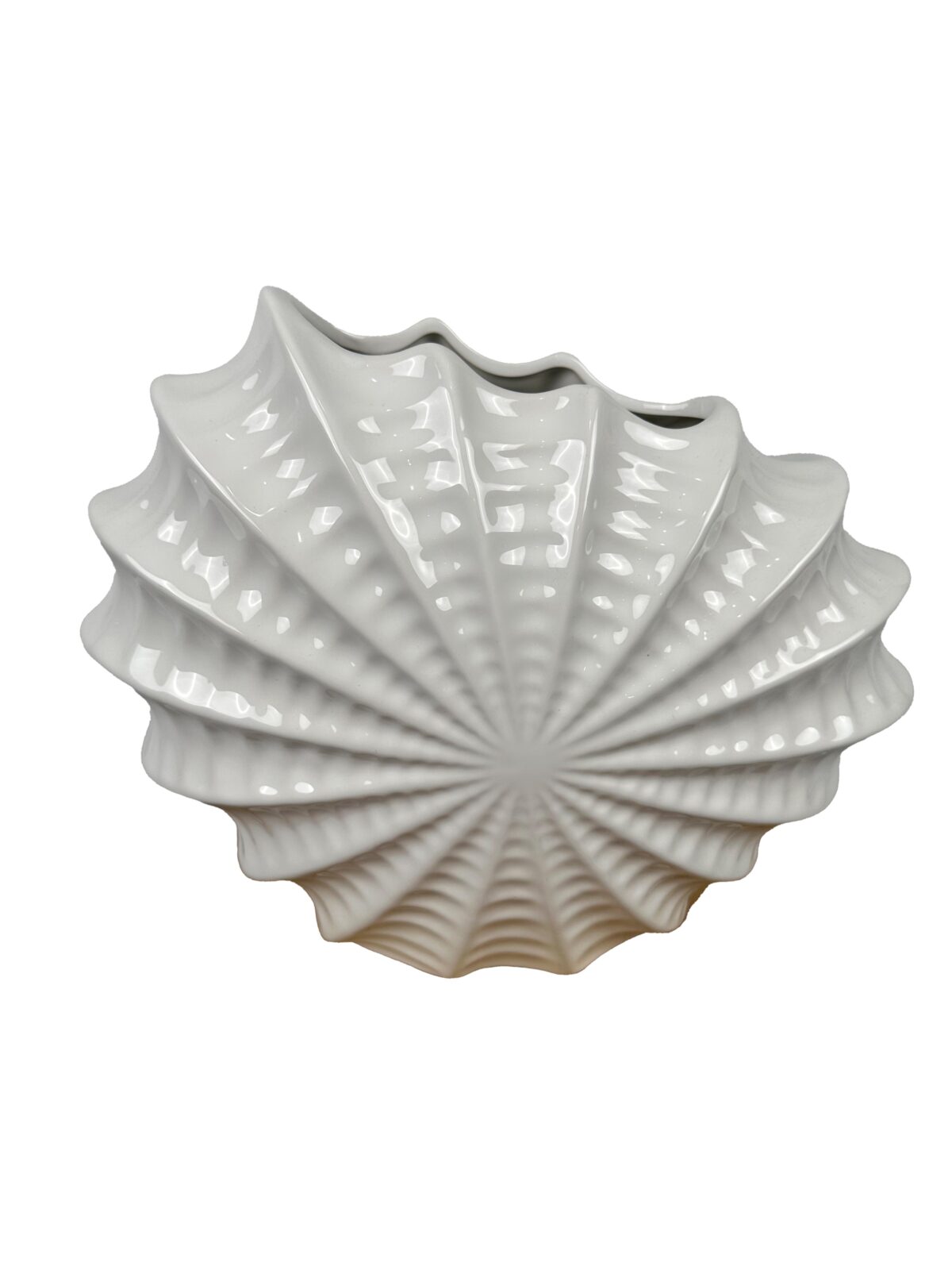Κεραμικό Βάζο Κοχύλι 25cm Φ13 cm 2 Χρώματα Λευκό - Image 2