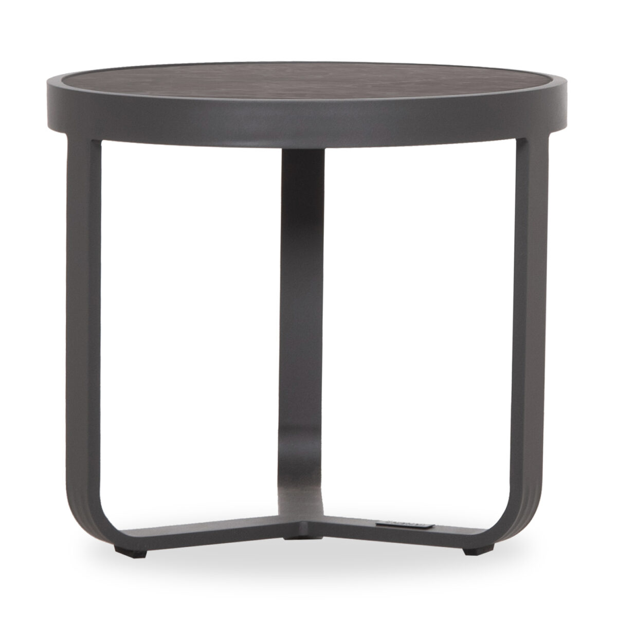 ΤΡΑΠΕΖΑΚΙ ΑΛΟΥΜΙΝΙΟΥ DEVIOUS SM6440.01 ΑΝΘΡΑΚΙ--ΓΚΡΙ SINTERED STONE TOP Φ45x41Υεκ. - Image 4