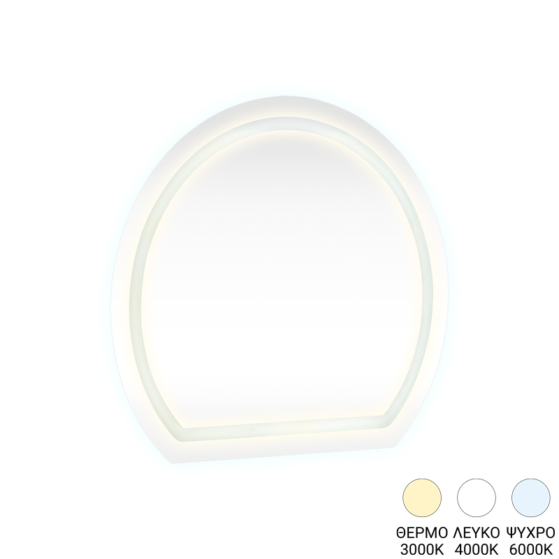Καθρέπτης Enira  με led 59.5x2.8x59.5εκ