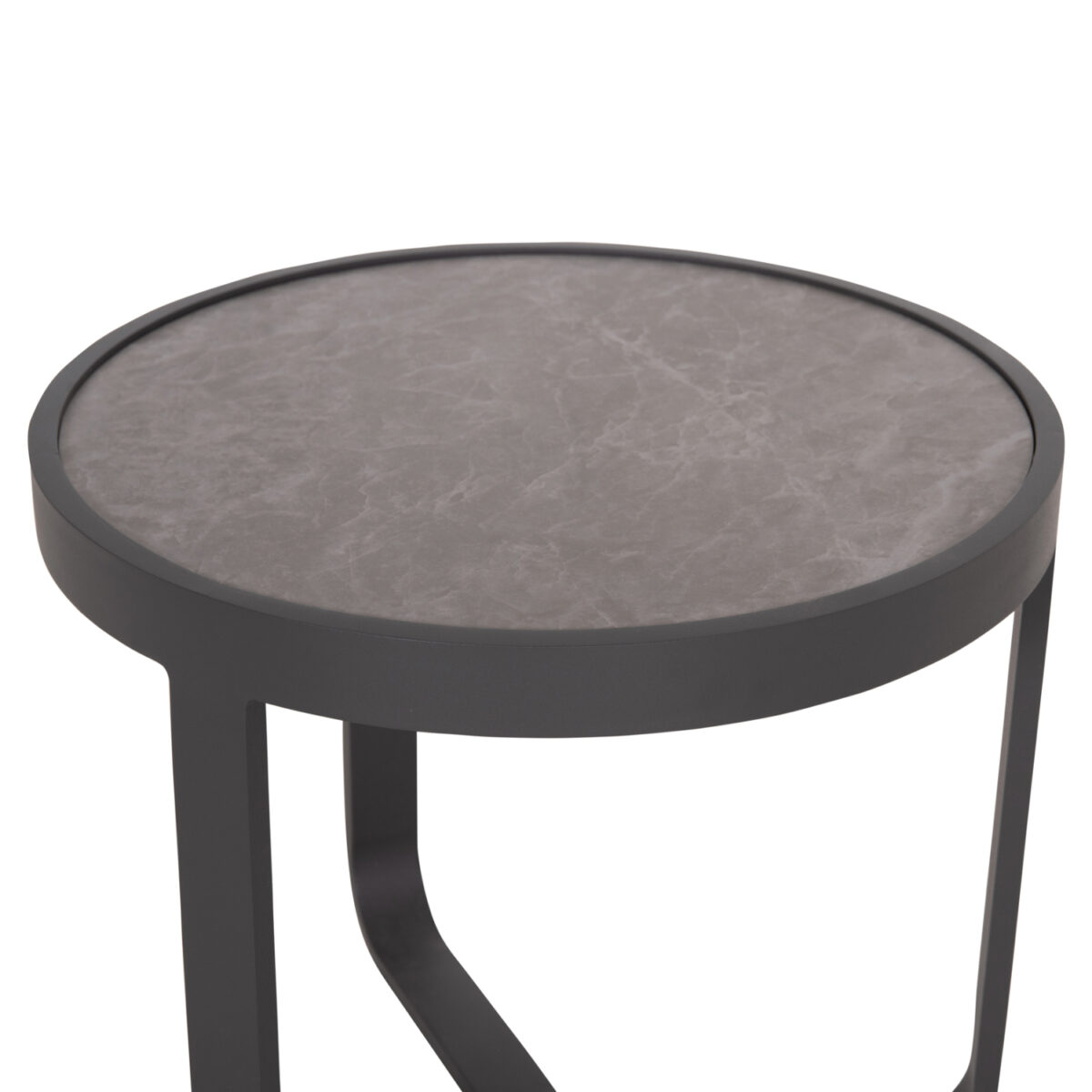 ΤΡΑΠΕΖΑΚΙ ΑΛΟΥΜΙΝΙΟΥ DEVIOUS SM6440.01 ΑΝΘΡΑΚΙ--ΓΚΡΙ SINTERED STONE TOP Φ45x41Υεκ. - Image 6