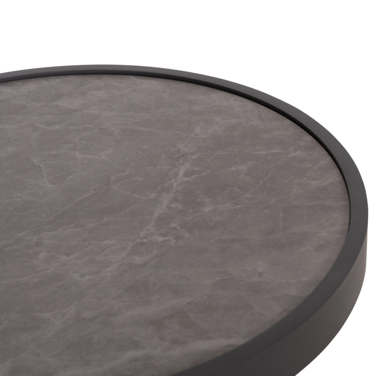 ΤΡΑΠΕΖΑΚΙ ΑΛΟΥΜΙΝΙΟΥ DEVIOUS SM6440.01 ΑΝΘΡΑΚΙ--ΓΚΡΙ SINTERED STONE TOP Φ45x41Υεκ. - Image 8