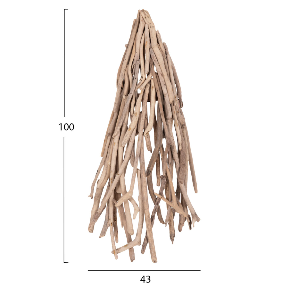 ΑΠΛΙΚΑ ΤΟΙΧΟΥ VEKNA HM4876 DRIFTWOOD ΣΕ ΦΥΣΙΚΟ 43x15(πάχος)x100Υεκ.[1xΕ27] - Image 2
