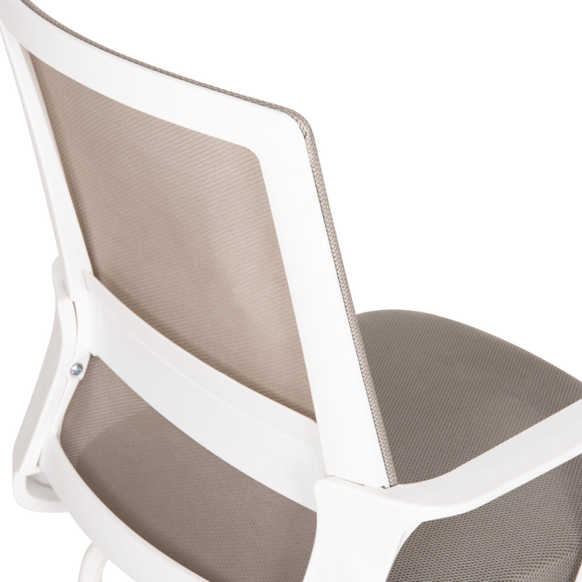 ΚΑΡΕΚΛΑ ΕΠΙΣΚΕΠΤΗ CASTER HM1228.02 ΛΕΥΚΟ ΜΕΤΑΛΛΟ/PP--ΑΝΟΙΧΤΟ ΓΚΡΙ MESH 58x56x93Υεκ - Image 10