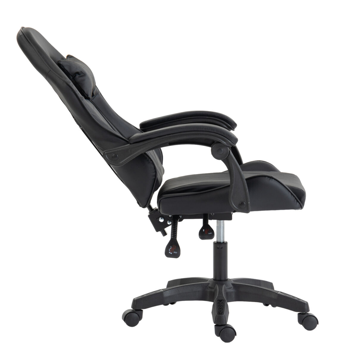 ΚΑΡΕΚΛΑ GAMING STRATUS HM1231.01 ΜΑΥΡΟ PVC--ΜΕ ΜΑΞIΛΑΡΑΚΙΑ ΜΕΣΗΣ/ΚΕΦΑΛΗΣ 62x62x119Υεκ - Image 7
