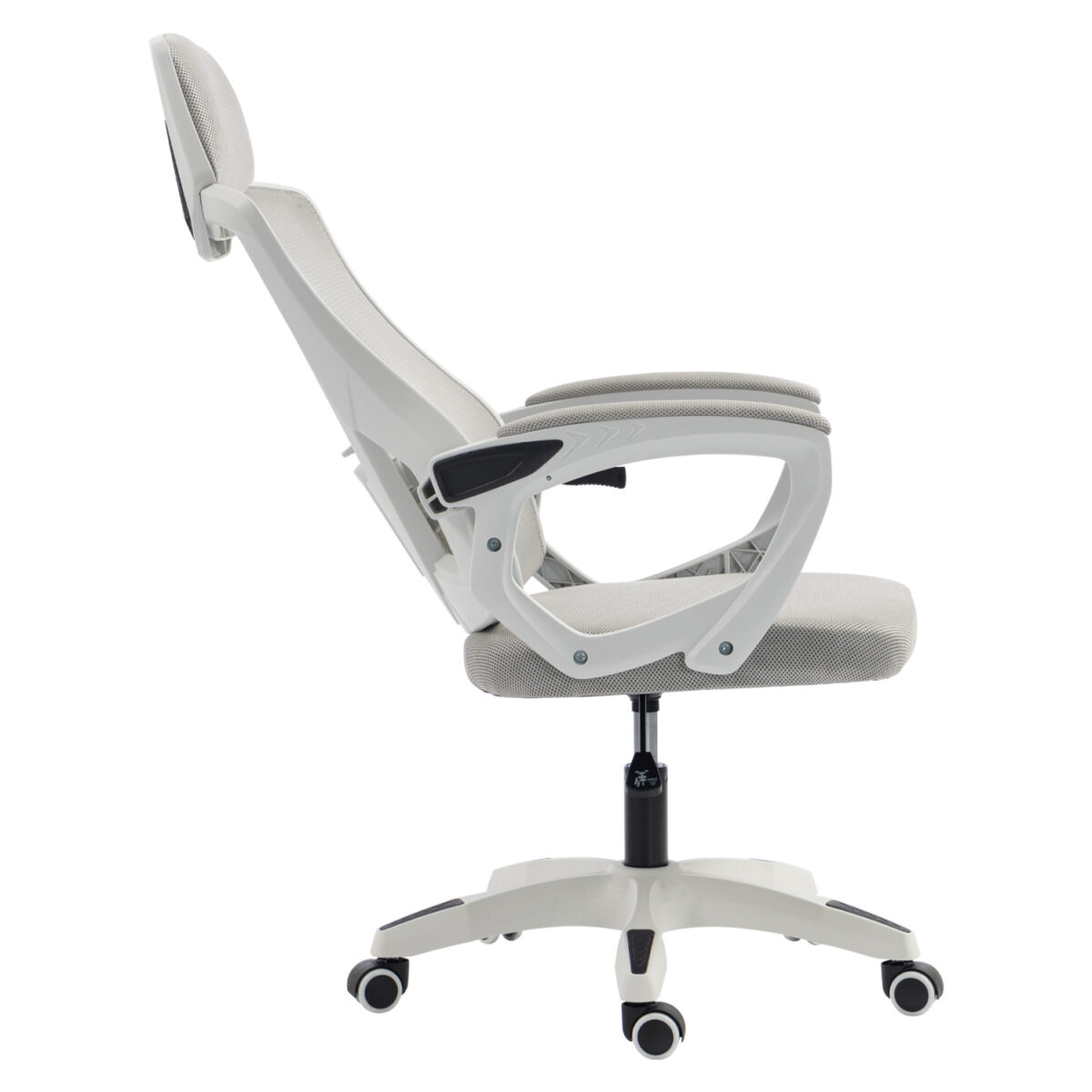 ΚΑΡΕΚΛΑ ΓΡΑΦΕΙΟΥ SALAS HM1223.02 P.P. ΛΕΥΚΟ-ΓΚΡΙ MESH ΥΦΑΣΜΑ 60x60x118-128Υεκ - Image 4