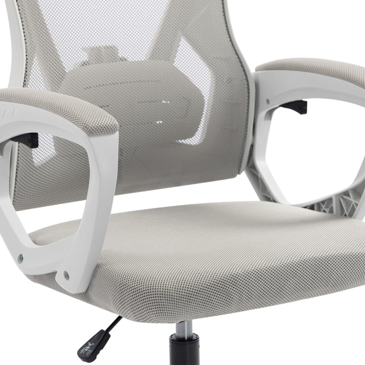 ΚΑΡΕΚΛΑ ΓΡΑΦΕΙΟΥ SALAS HM1223.02 P.P. ΛΕΥΚΟ-ΓΚΡΙ MESH ΥΦΑΣΜΑ 60x60x118-128Υεκ - Image 8