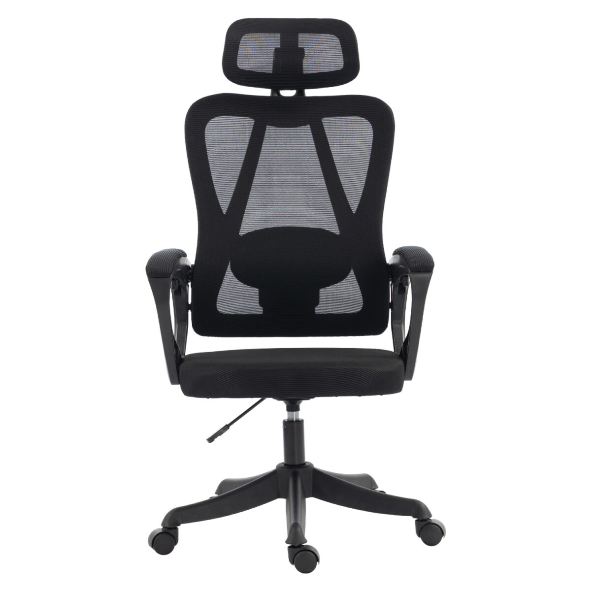 ΚΑΡΕΚΛΑ ΓΡΑΦΕΙΟΥ FRANTIC HM1224.01 ΜΑΥΡO MESH & ΠΟΛΥΠΡΟΠΥΛΕΝΙΟ 60x60x134Υεκ - Image 3