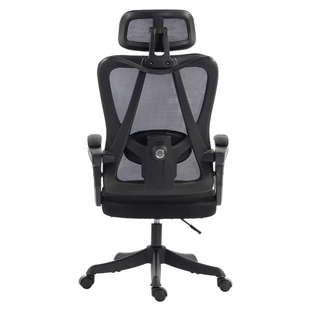 ΚΑΡΕΚΛΑ ΓΡΑΦΕΙΟΥ FRANTIC HM1224.01 ΜΑΥΡO MESH & ΠΟΛΥΠΡΟΠΥΛΕΝΙΟ 60x60x134Υεκ - Image 6