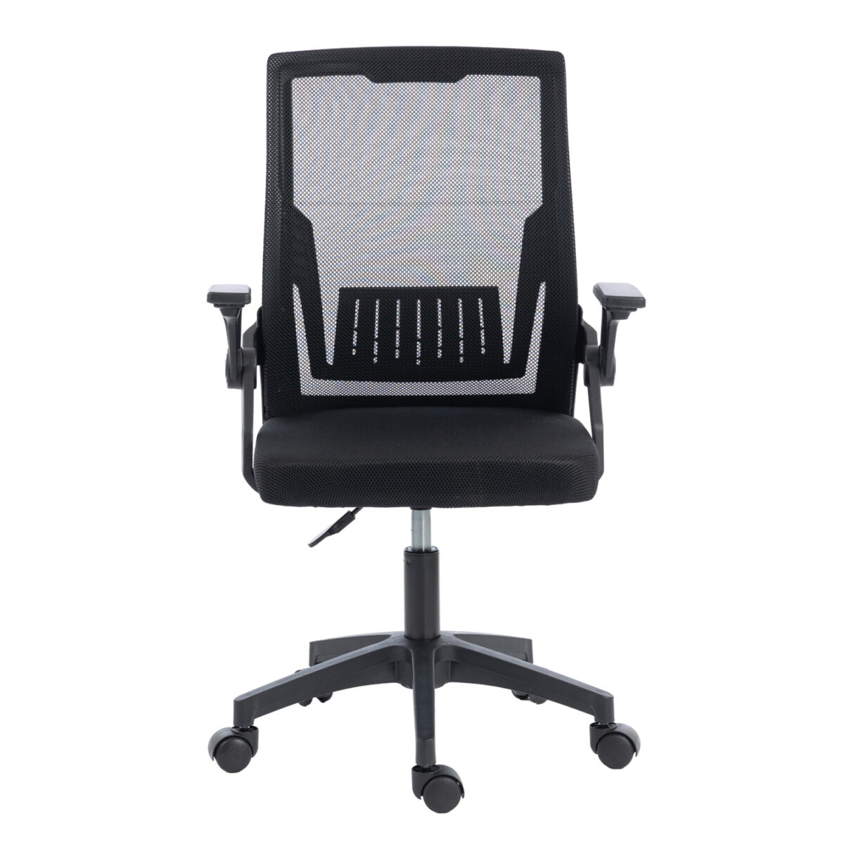 ΚΑΡΕΚΛΑ ΓΡΑΦΕΙΟΥ ZENITH HM1225.01 PP & MESH ΥΦΑΣΜΑ--ΜΑΥΡΟ 60x60x92-100Υεκ - Image 3