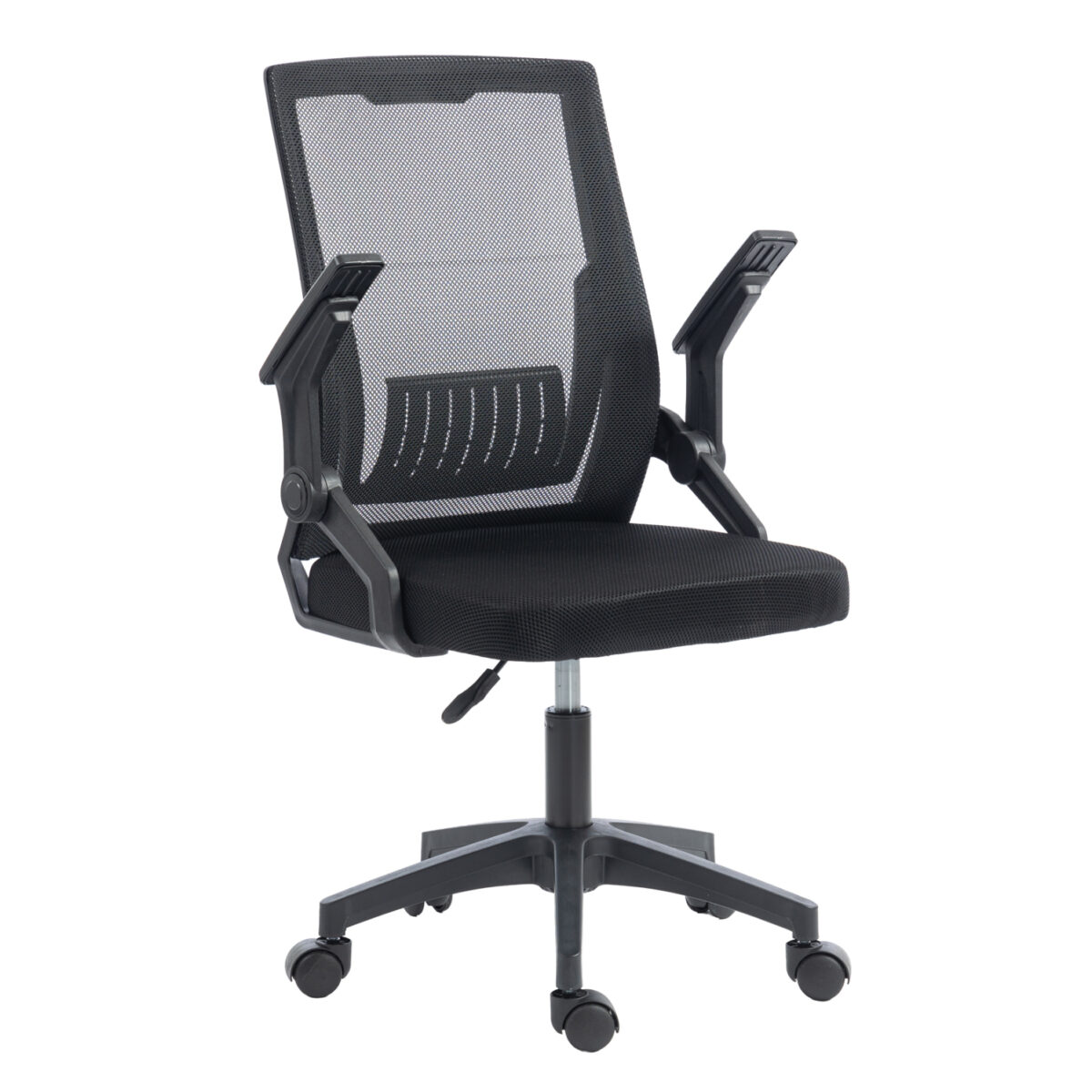 ΚΑΡΕΚΛΑ ΓΡΑΦΕΙΟΥ ZENITH HM1225.01 PP & MESH ΥΦΑΣΜΑ--ΜΑΥΡΟ 60x60x92-100Υεκ - Image 7
