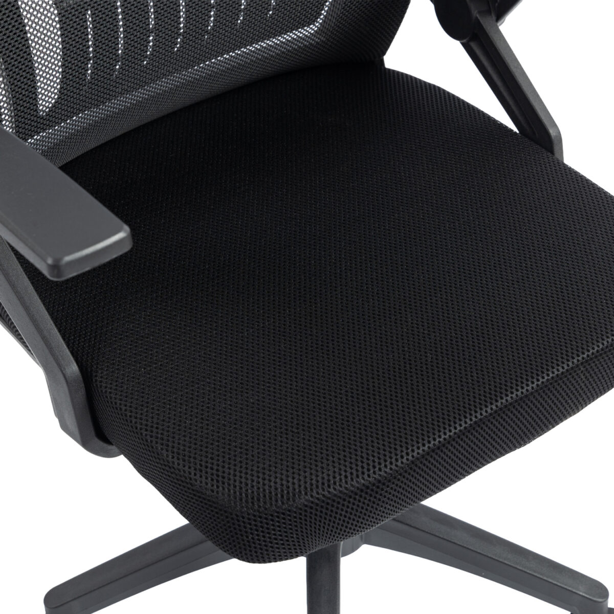 ΚΑΡΕΚΛΑ ΓΡΑΦΕΙΟΥ ZENITH HM1225.01 PP & MESH ΥΦΑΣΜΑ--ΜΑΥΡΟ 60x60x92-100Υεκ - Image 9