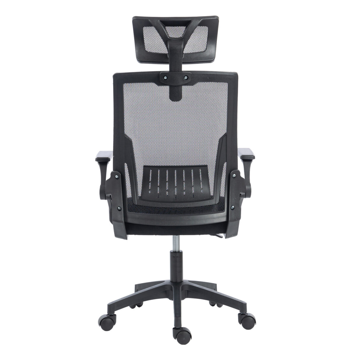 ΚΑΡΕΚΛΑ ΓΡΑΦΕΙΟΥ MATRON HM1226.01 ΜΑΥΡO PP & MESH ΥΦΑΣΜΑ 47x47x128Υεκ - Image 6