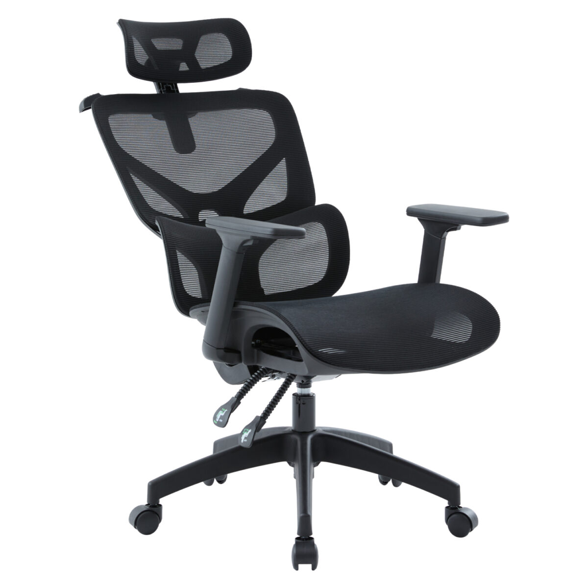 ΚΑΡΕΚΛΑ ΓΡΑΦΕΙΟΥ APEX HM1227.01 ΜΑΥΡO MESH & PP 68x68x120-130Υεκ - Image 5