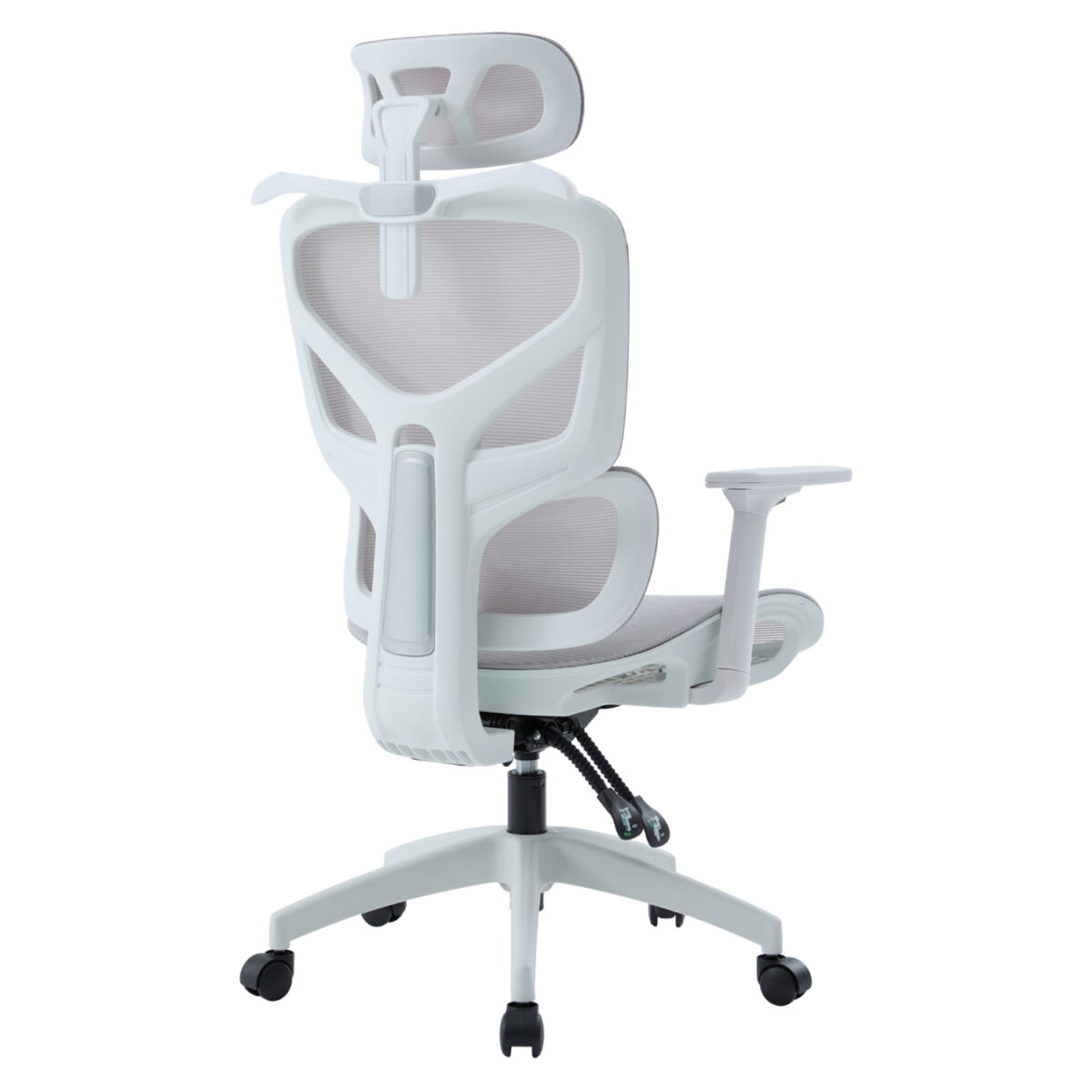 ΚΑΡΕΚΛΑ ΓΡΑΦΕΙΟΥ APEX HM1227.02 ΛΕΥΚΟ PP--ΑΝΟΙΧΤΟ ΓΚΡΙ MESH 68x68x120-130Υεκ - Image 6