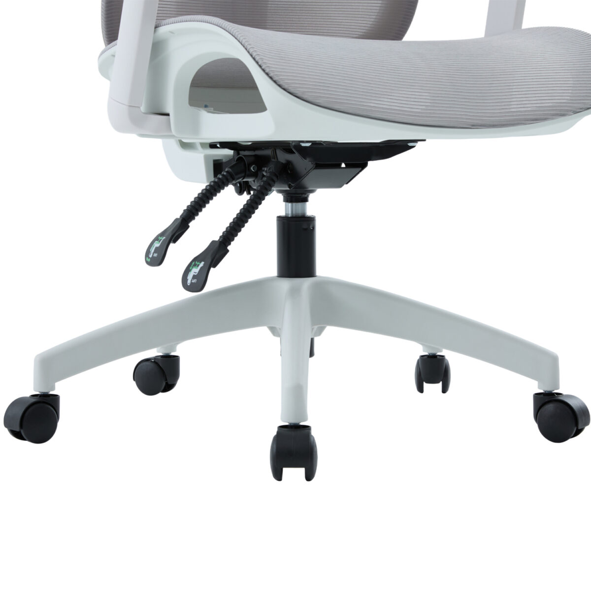ΚΑΡΕΚΛΑ ΓΡΑΦΕΙΟΥ APEX HM1227.02 ΛΕΥΚΟ PP--ΑΝΟΙΧΤΟ ΓΚΡΙ MESH 68x68x120-130Υεκ - Image 10