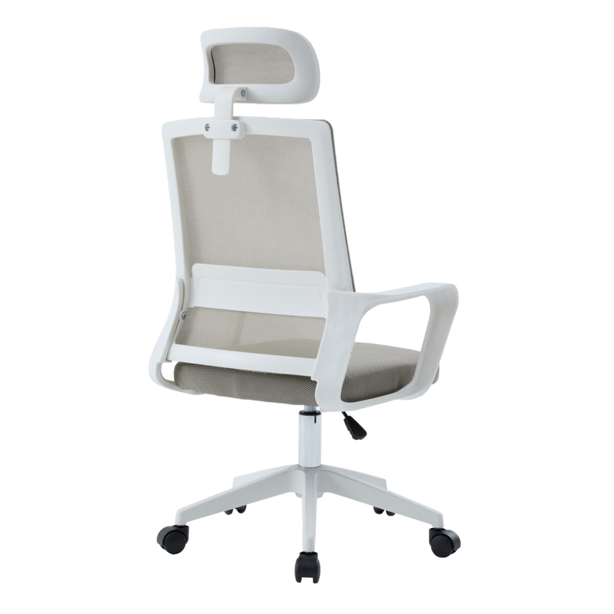 ΚΑΡΕΚΛΑ ΓΡΑΦΕΙΟΥ VELOCITY HM1229.02 ΛΕΥΚΟ PP--ΑΝΟΙΧΤΟ ΓΚΡΙ MESH 61x62x123Υεκ - Image 5