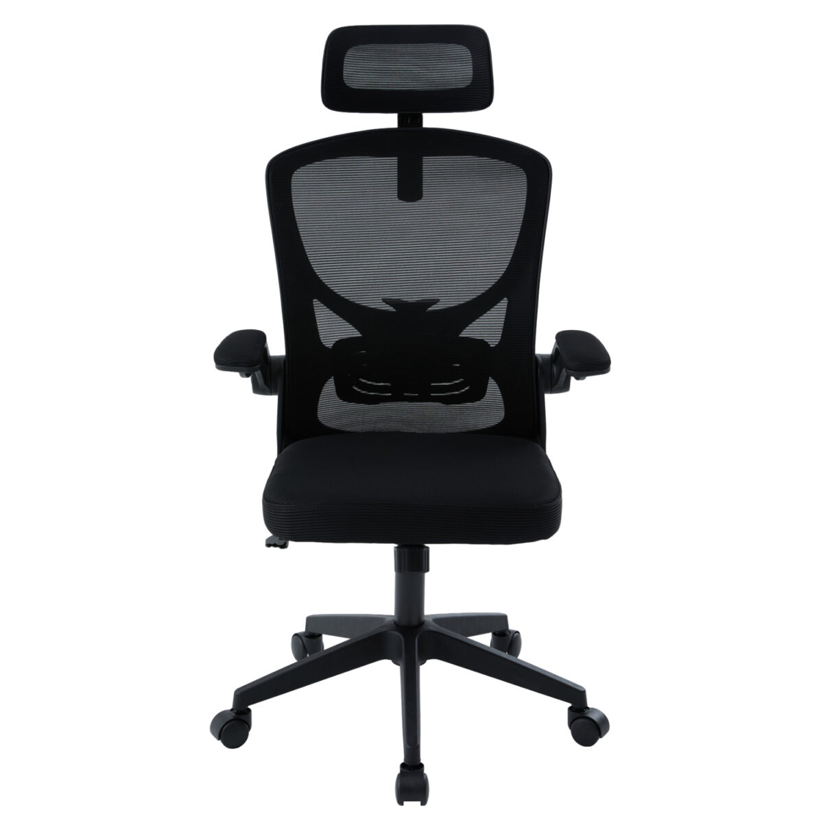 ΚΑΡΕΚΛΑ ΓΡΑΦΕΙΟΥ FLOATER HM1230.01 ΜΑΥΡO MESH & PP 62x62x106-116Υεκ - Image 3