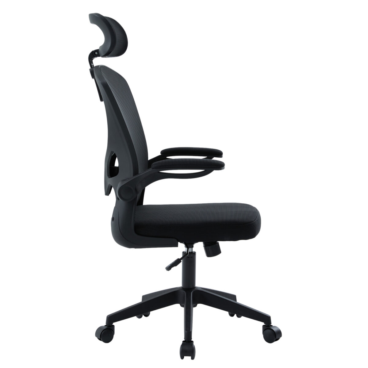 ΚΑΡΕΚΛΑ ΓΡΑΦΕΙΟΥ FLOATER HM1230.01 ΜΑΥΡO MESH & PP 62x62x106-116Υεκ - Image 4
