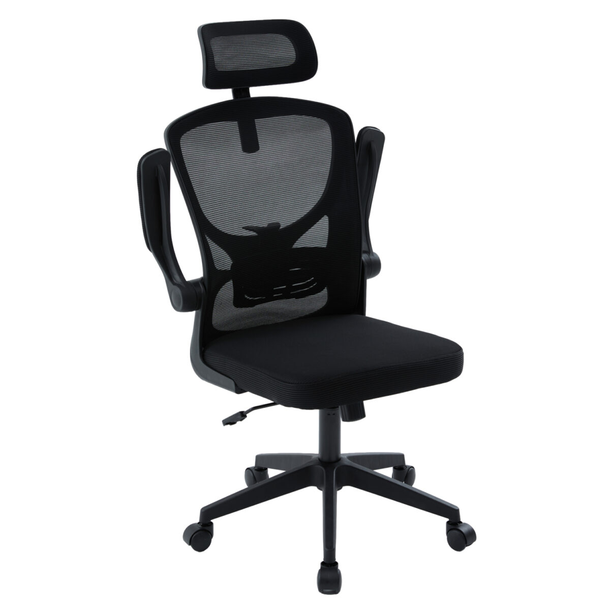 ΚΑΡΕΚΛΑ ΓΡΑΦΕΙΟΥ FLOATER HM1230.01 ΜΑΥΡO MESH & PP 62x62x106-116Υεκ - Image 7