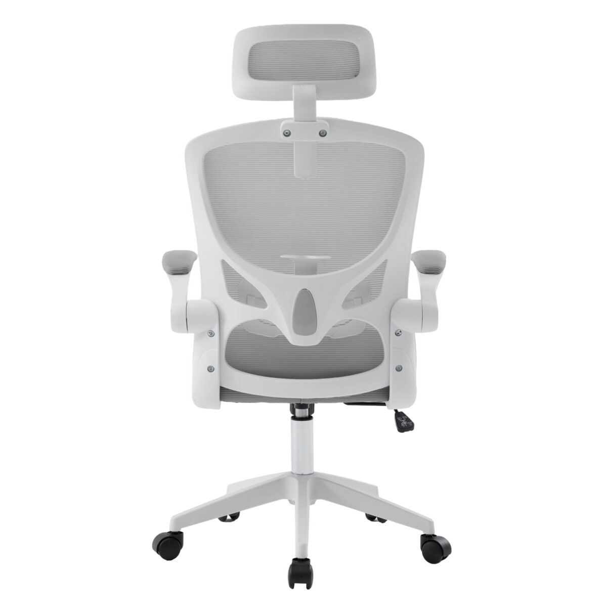 ΚΑΡΕΚΛΑ ΓΡΑΦΕΙΟΥ FLOATER HM1230.02 ΛΕΥΚΟ PP--ΑΝΟΙΧΤΟ ΓΚΡΙ MESH 62x62x106-116Υεκ - Image 6