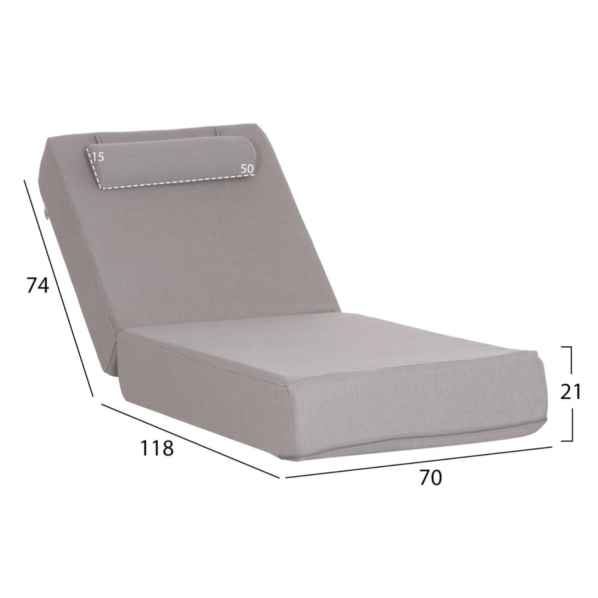ΜΑΞΙΛΑΡΙ ΞΑΠΛΩΣΤΡΑΣ KIHEI HM21124 OLEFIN ΨΑΡΟΚΚΟΚΑΛΟ ΜΕ FOAM 195x70x21Υεκ - Image 2