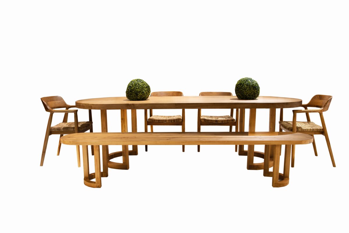 Τραπέζι Teak Pilar 260x105x75cm - Image 6