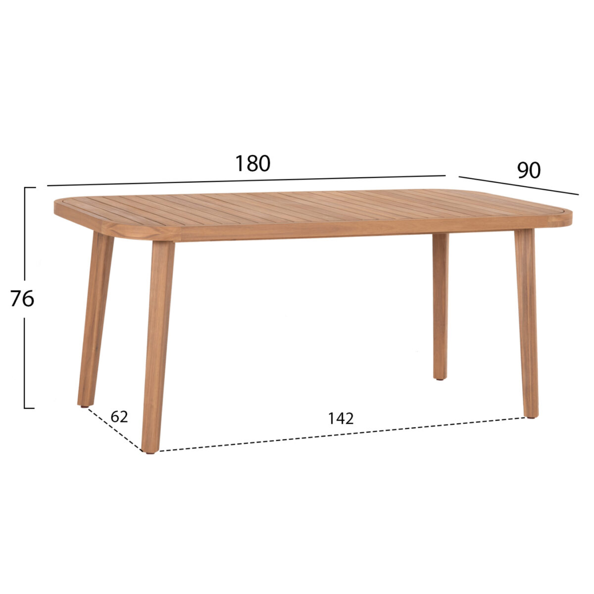 ΣΕΤ ΤΡΑΠΕΖΑΡΙΑΣ ΕΞ.ΧΩΡΟΥ 7ΤΜΧ CORT HM10908 ΞΥΛΟ ΑΚΑΚΙΑΣ & ΣΧΟΙΝΙ--ΦΥΣΙΚΟ - Image 2