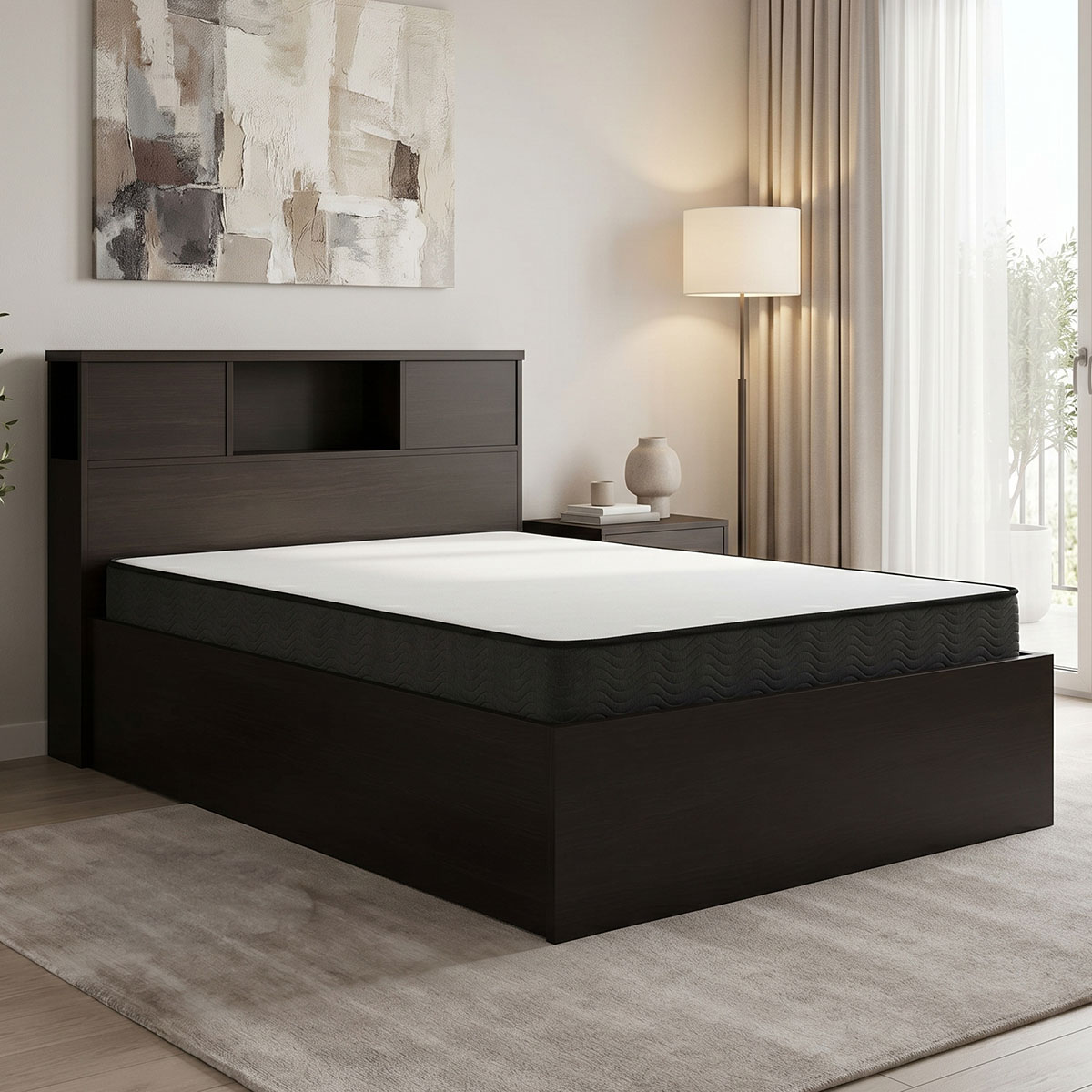 Κρεβάτι με στρώμα Olympus-Perfecto  wenge 120x200εκ