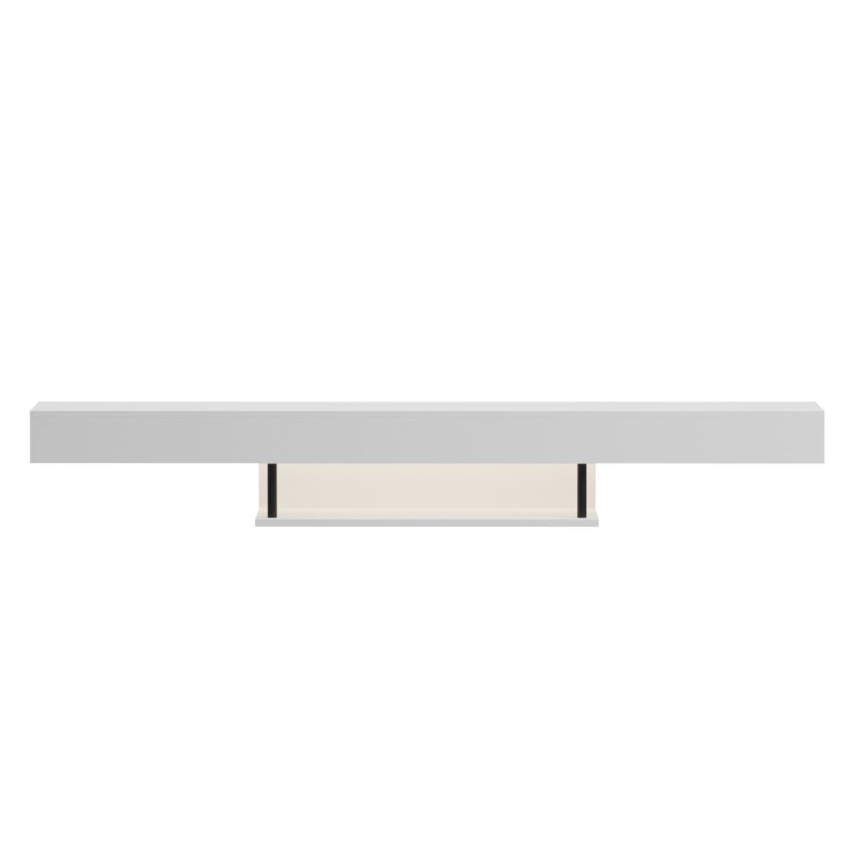 ΕΠΙΠΛΟ ΤΗΛΕΟΡΑΣΗΣ ΤΟΙΧΟΥ ME LED SAVOR HM18381.02 ΜΕΛΑΜΙΝΗ ΛΕΥΚΗ 150x29,5x22Υεκ - Image 3