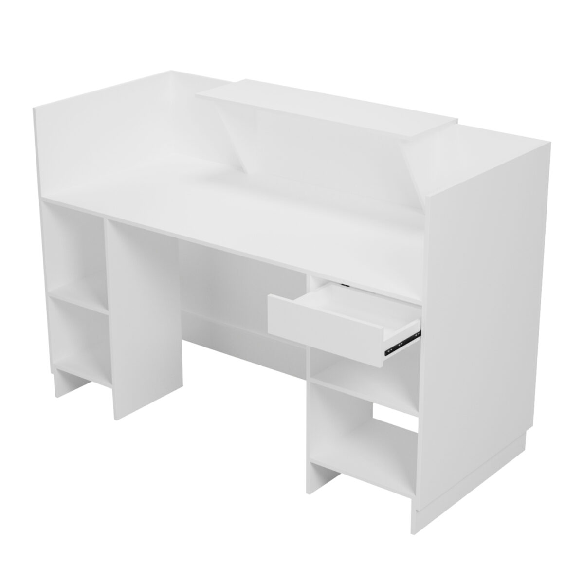 ΓΡΑΦΕΙΟ ΥΠΟΔΟΧΗΣ (RECEPTION) BARRY HM2153.02 ΜΕΛΑΜΙΝΗ ΣΕ ΛΕΥΚΟ 160x70x110Υεκ. - Image 7