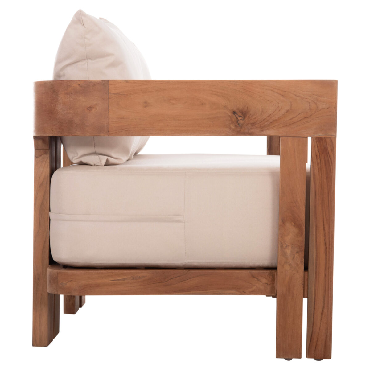 ΚΑΝΑΠΕΣ ΔΙΘΕΣΙΟΣ ΣΕΙΡΑ KIOTO HM6381 ΞΥΛΟ TEAK ΦΥΣΙΚΟ-ΜΠΕΖ ΜΑΞΙΛΑΡΙΑ 140x77x72Υεκ. - Image 4
