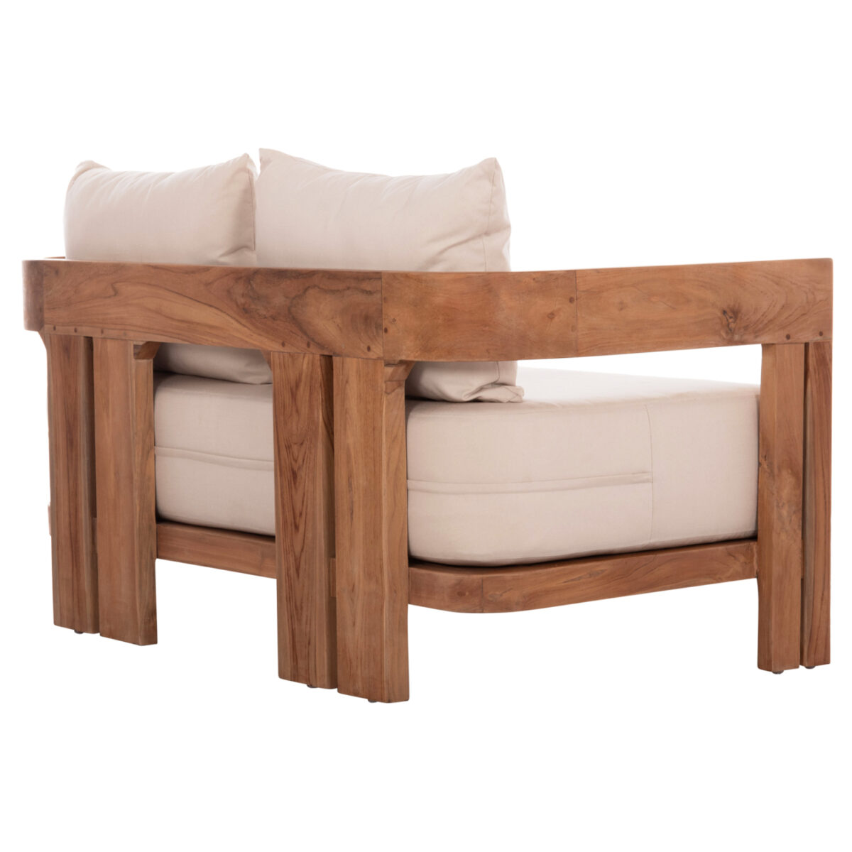 ΚΑΝΑΠΕΣ ΔΙΘΕΣΙΟΣ ΣΕΙΡΑ KIOTO HM6381 ΞΥΛΟ TEAK ΦΥΣΙΚΟ-ΜΠΕΖ ΜΑΞΙΛΑΡΙΑ 140x77x72Υεκ. - Image 5