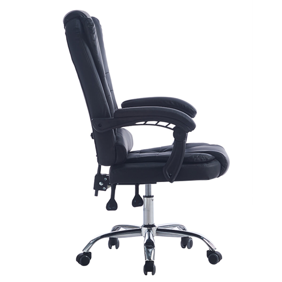 ΚΑΡΕΚΛΑ ΓΡΑΦΕΙΟΥ ΔΙΕΥΘΥΝΤΙΚΗ KYRON HM1221.01 ΜΑΥΡO PU--ΒΑΣΗ ΧΡΩΜΙΟΥ 65x46x112Υεκ - Image 4