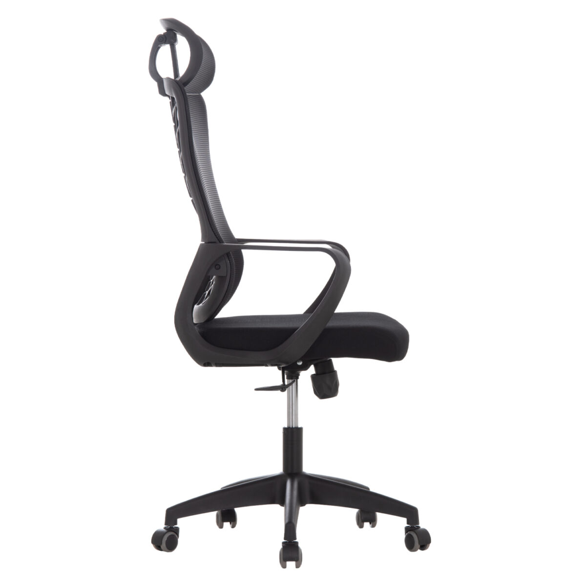 ΚΑΡΕΚΛΑ ΓΡΑΦΕΙΟΥ ELVAR HM1219.01 ΜΑΥΡO MESH--ΒΑΣΗ ΠΟΛΥΠΡΟΠΥΛΕΝΙΟΥ 63x56x125Υεκ - Image 4