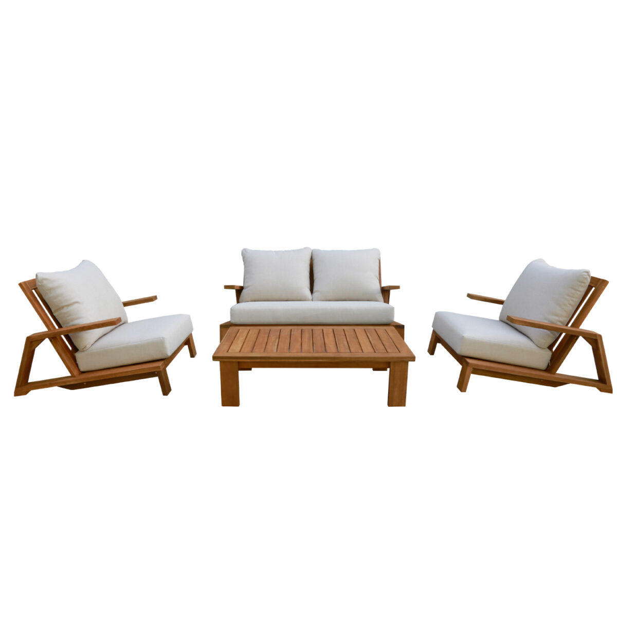 ΠΟΛΥΘΡΟΝΑ LOUNGE MIREX HM6641 ΞΥΛΟ ΑΚΑΚΙΑΣ ΦΥΣΙΚΟ-ΕΚΡΟΥ ΜΑΞΙΛΑΡΙΑ 81x96x68Υεκ - Image 5