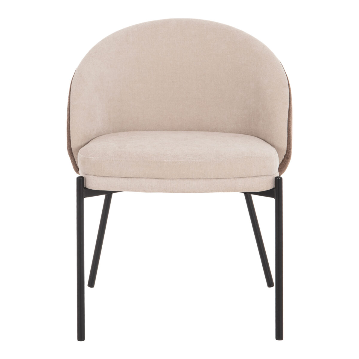 ΣΕΤ ΤΡΑΠΕΖΑΡΙΑΣ 7ΤΜΧ ASTORIA HM10933.02 MDF TOP--ΥΦΑΣΜΑ ΜΠΕΖ/ΚΑΦΕ & ΜΕΤΑΛΛΟ ΜΑΥΡΟ - Image 4