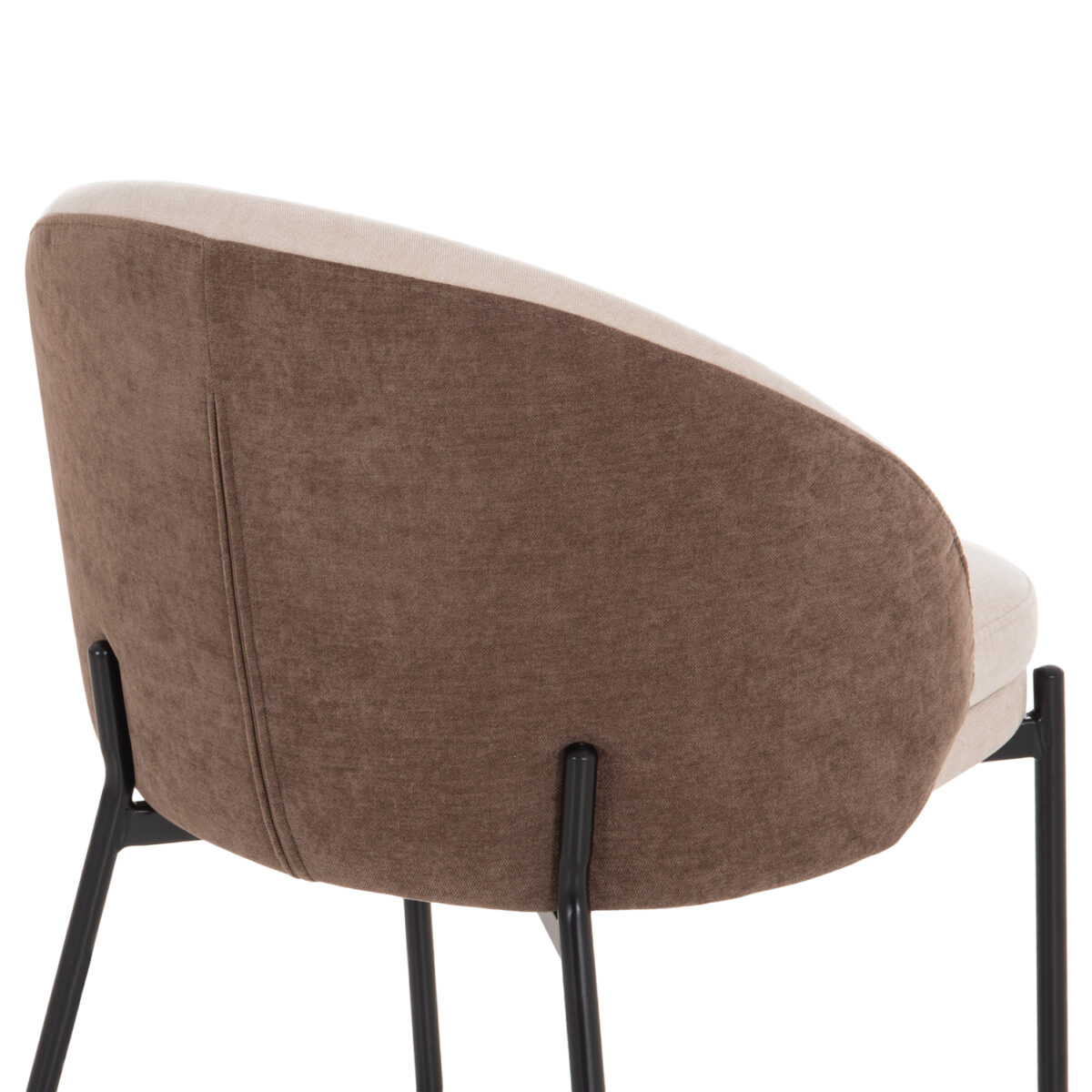 ΣΕΤ ΤΡΑΠΕΖΑΡΙΑΣ 7ΤΜΧ ASTORIA HM10933.02 MDF TOP--ΥΦΑΣΜΑ ΜΠΕΖ/ΚΑΦΕ & ΜΕΤΑΛΛΟ ΜΑΥΡΟ - Image 7