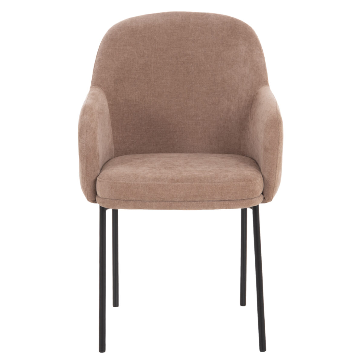 ΣΕΤ ΤΡΑΠΕΖΑΡΙΑΣ 7ΤΜΧ MANIDO HM10949.03 MDF TOP--ΥΦΑΣΜΑ TAUPE & ΜΕΤΑΛΛΟ ΜΑΥΡΟ - Image 4