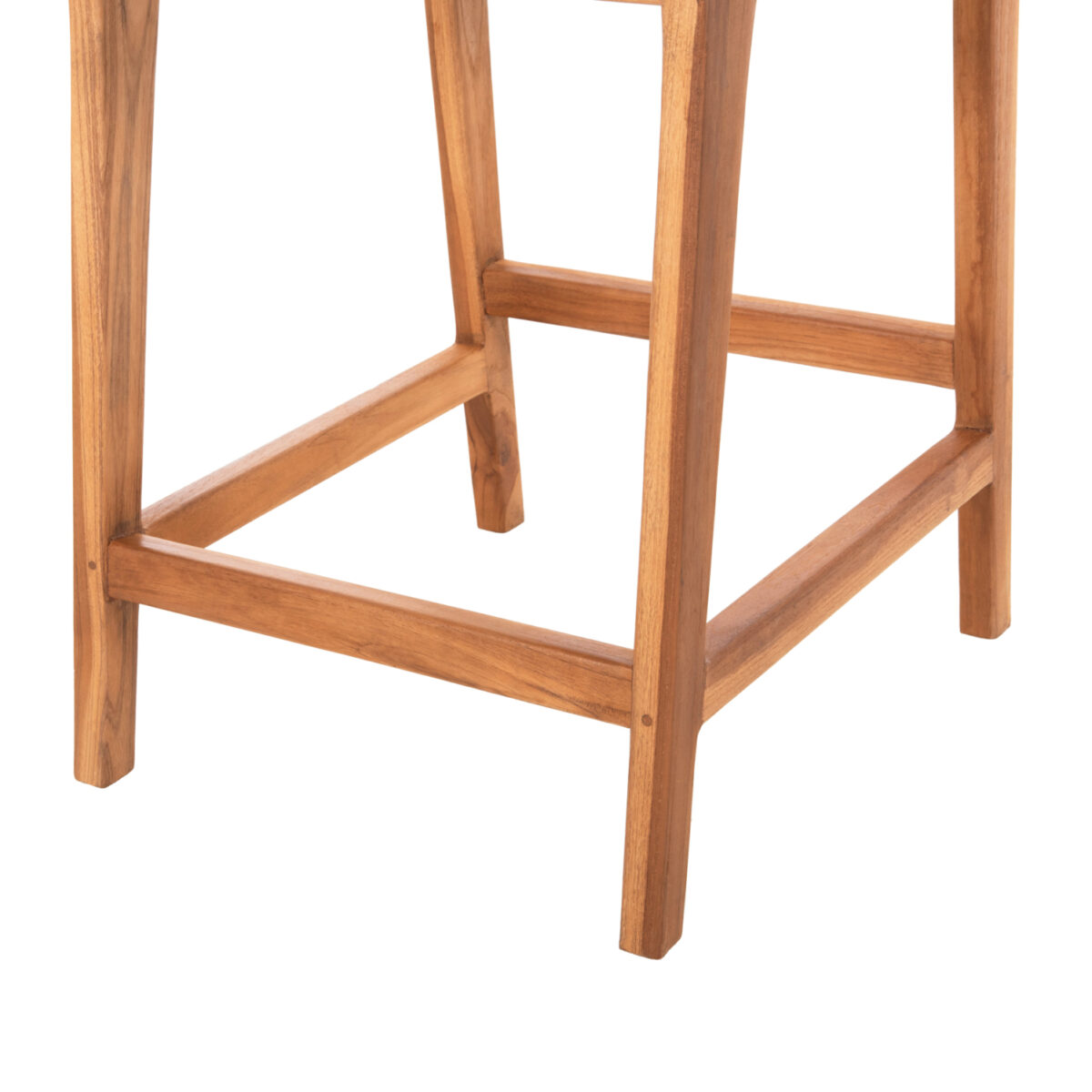 ΣΚΑΜΠΟ ΜΠΑΡ WALTER HM9842 ΞΥΛO TEAK ΣΕ ΦΥΣΙΚΟ-ΨΑΘΑ 46x55x96Υεκ. - Image 9