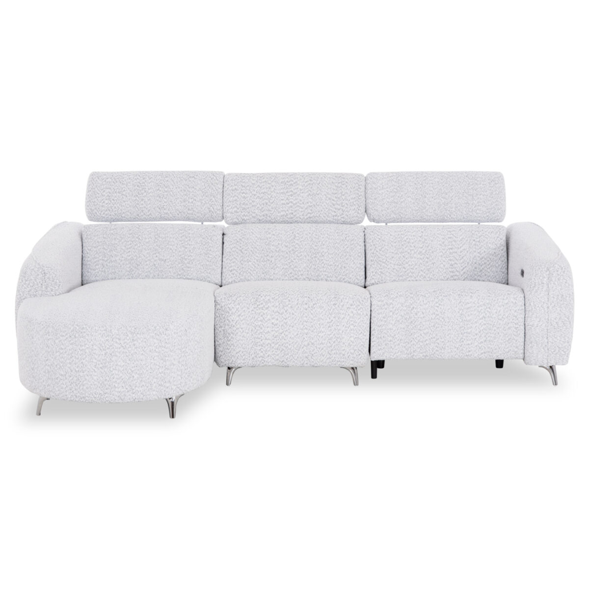 ΚΑΝΑΠΕΣ ΑΡΙΣΤΕΡΗ ΓΩΝΙΑ 3Θ ΜΕ RECLINE VALENTE HM3317.01L ΑΝΟΙΧΤΟ ΓΚΡΙ ΥΦΑΣΜΑ 275x160x104Yεκ - Image 3