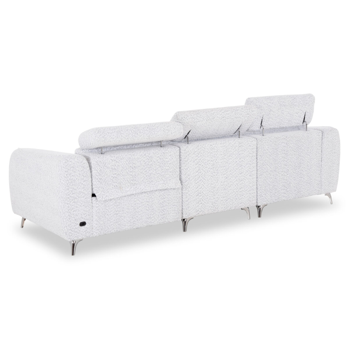 ΚΑΝΑΠΕΣ ΑΡΙΣΤΕΡΗ ΓΩΝΙΑ 3Θ ΜΕ RECLINE VALENTE HM3317.01L ΑΝΟΙΧΤΟ ΓΚΡΙ ΥΦΑΣΜΑ 275x160x104Yεκ - Image 5