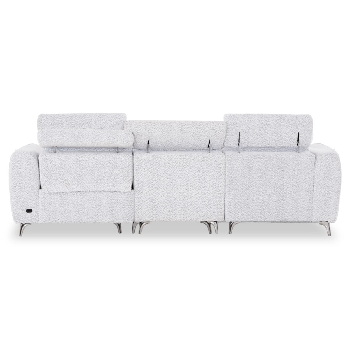 ΚΑΝΑΠΕΣ ΑΡΙΣΤΕΡΗ ΓΩΝΙΑ 3Θ ΜΕ RECLINE VALENTE HM3317.01L ΑΝΟΙΧΤΟ ΓΚΡΙ ΥΦΑΣΜΑ 275x160x104Yεκ - Image 6