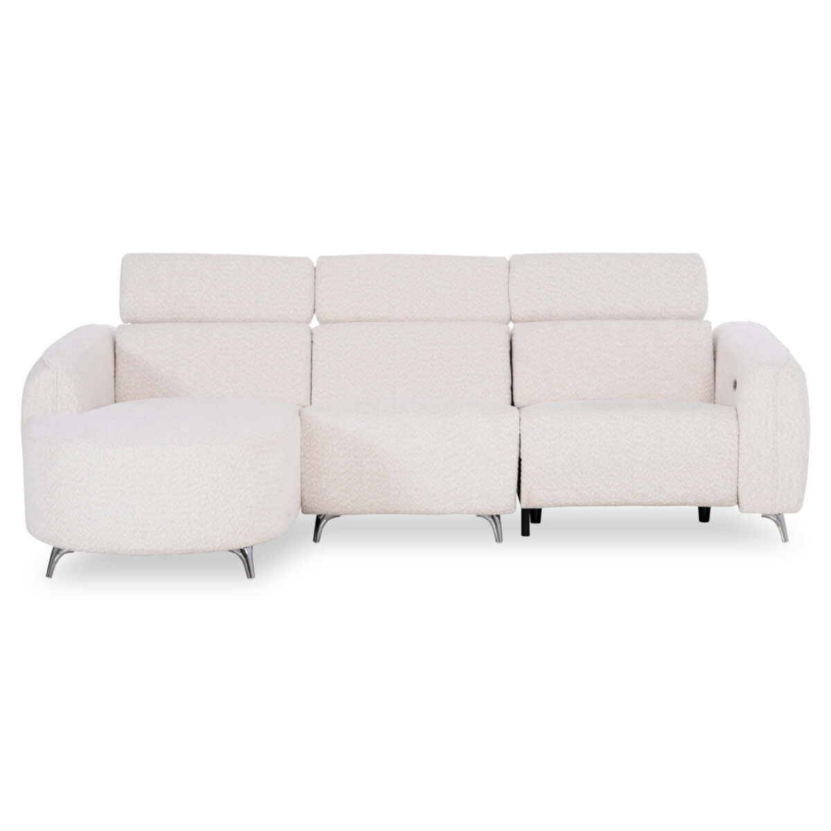 ΚΑΝΑΠΕΣ ΑΡΙΣΤΕΡΗ ΓΩΝΙΑ 3Θ ΜΕ RECLINE VALENTE HM3317.02L ΜΠΕΖ ΥΦΑΣΜΑ 275x160x104Yεκ - Image 3